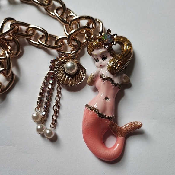 Betsey Betsy Johnson Aquamarine Rhinestone Coca Cola Coke Soda Can Necklace NWT - Picture 16 of 16